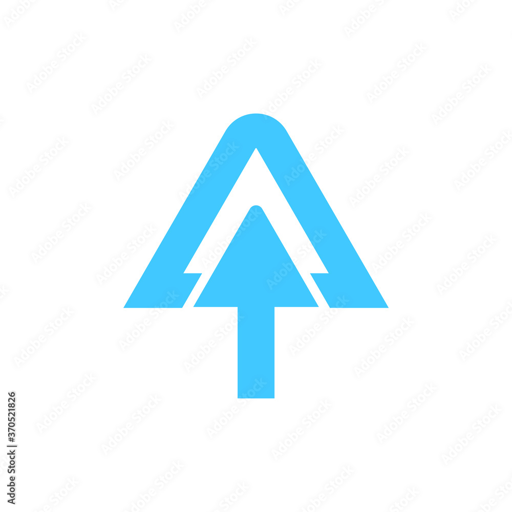 Abstract letter A arrow logo design template. Universal vector icon. Up arrow icon. Abstract letter A arrow logo design template. Universal vector icon. Up arrow icon.