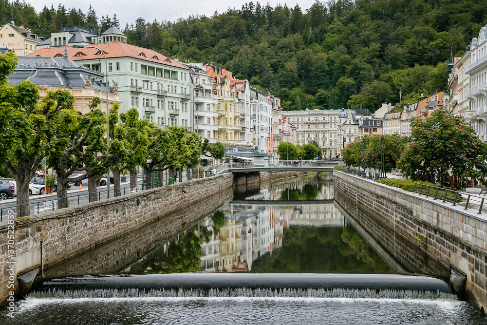 A view of the city, Street Nova louka, Karlovy Vary