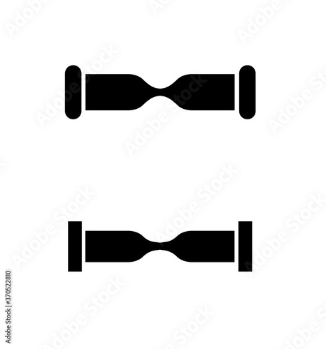 Gyroboard web simple icon isolated. Electric vehicles symbol