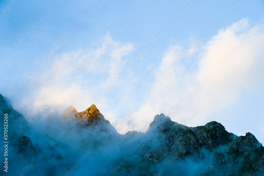 Fototapeta premium Mountains landscape and view in Svaneti, Georgia