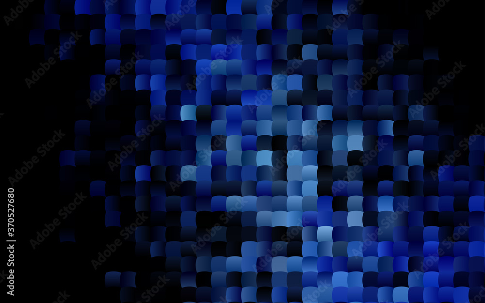 Dark BLUE vector template with crystals, rectangles. Dark BLUE vector template with crystals, rectangles.