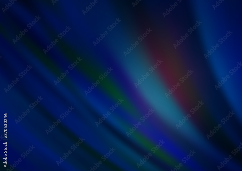 Dark BLUE vector template with lava shapes. Dark BLUE vector template with lava shapes.