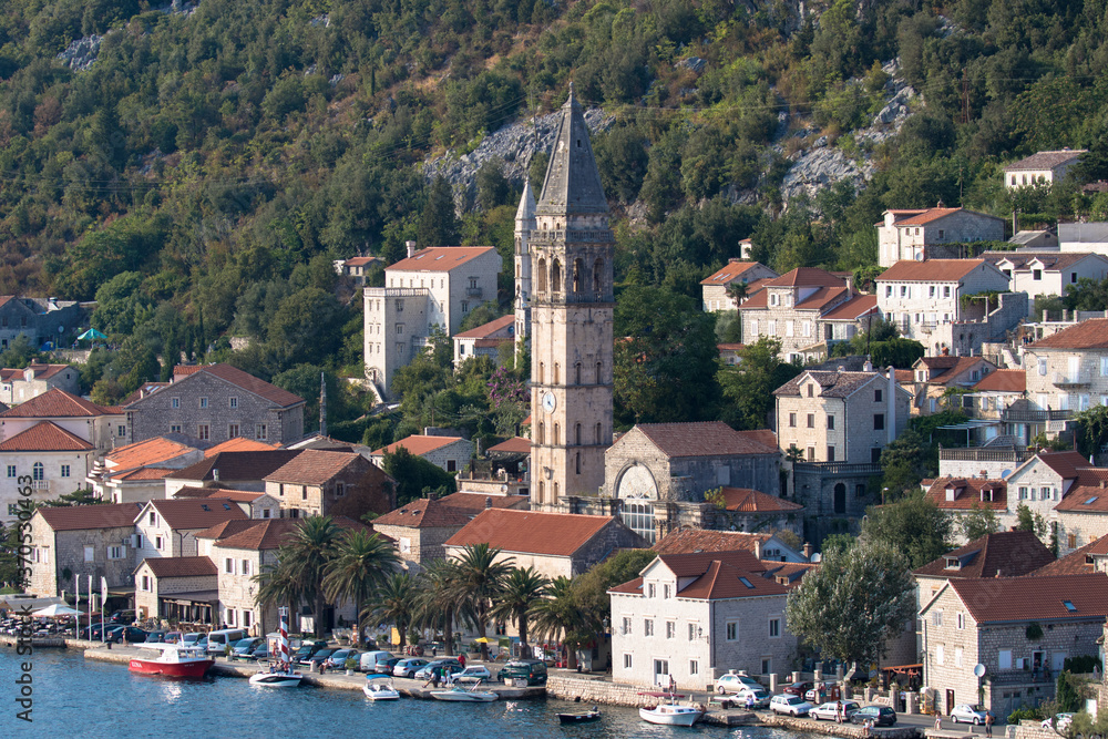 The church of Saint Nicholas on the Bay of Kotor, Perast, Montenegro
