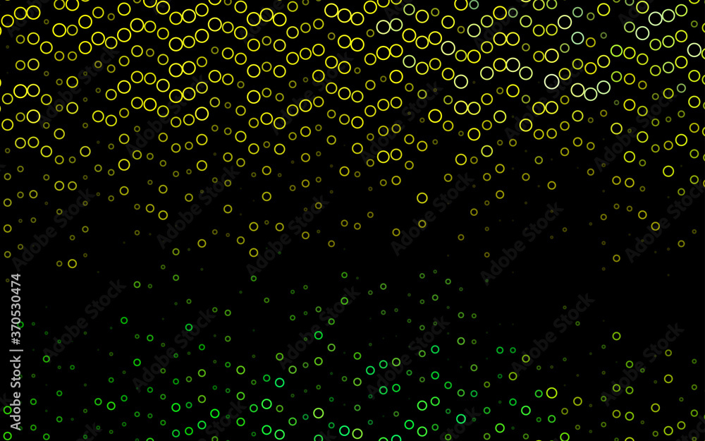 Light Green, Yellow vector layout with circle shapes.