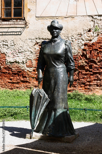 Statue of croatian writer Marija Juric Zagorka 