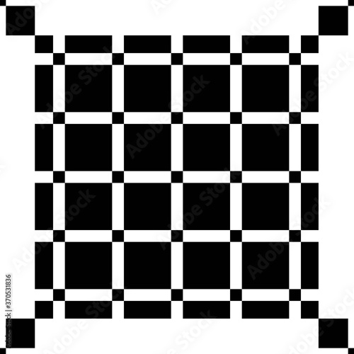 Geometric boxes simple and minimal black and white pattern wallpaper background