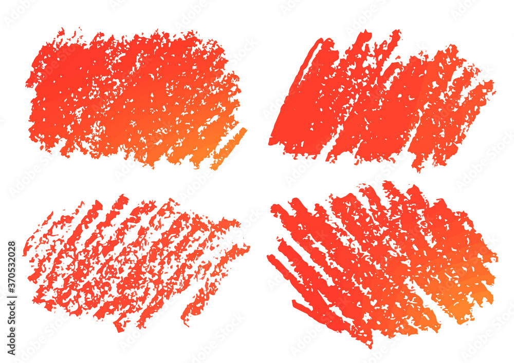 ラフなクレヨンの背景フレームセット Stock Vector Adobe Stock