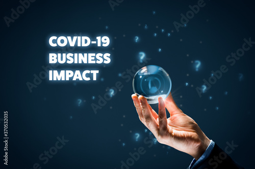 Obraz na plátně Investor foretell business impact of covid-19