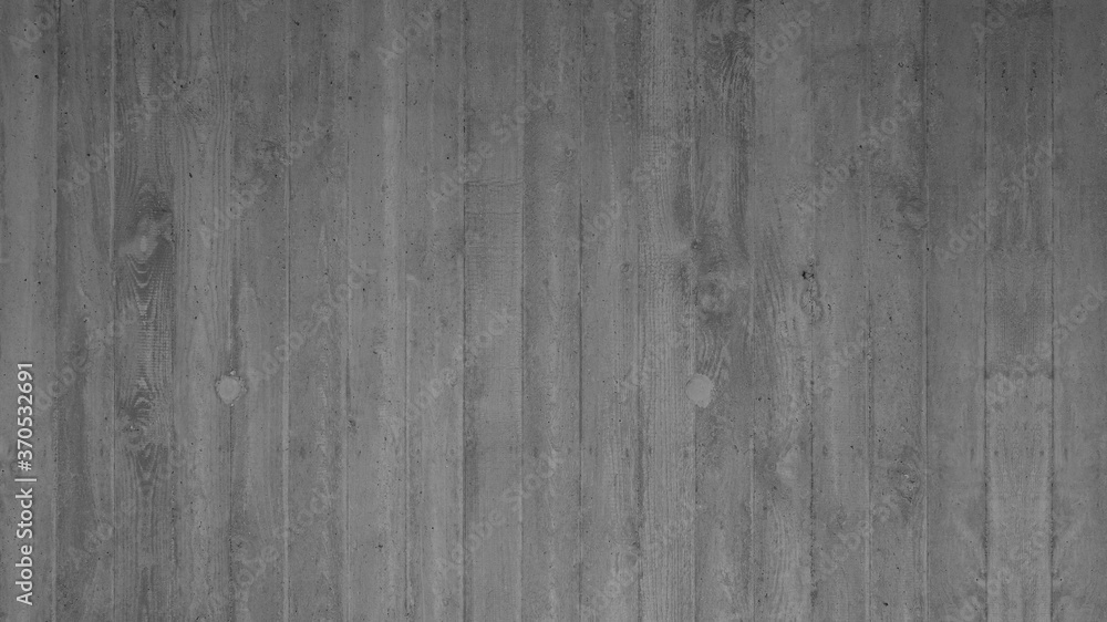 Grunge anthracite gray grey dark concrete wall texture background, with wooden boards structure