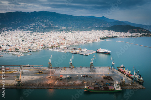 Port of Volos city, Greece