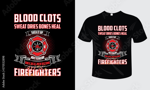 Firefighter print-ready vector t-shirt design