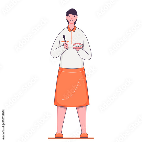 Young Girl Holding With Teeth Braces in Standing Pose. cleaning braces tool