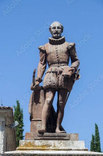 Miguel de Cervantes writer monument photo