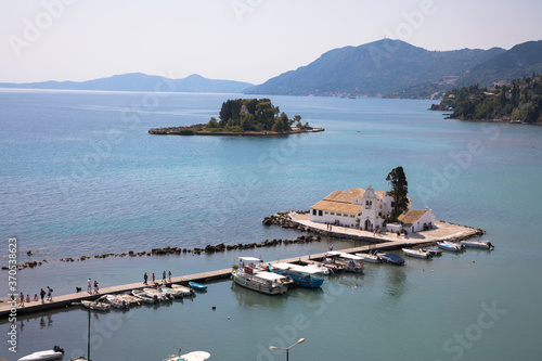 Vlacherna and Pontikonisi Monasteries, Corfu, Greece photo