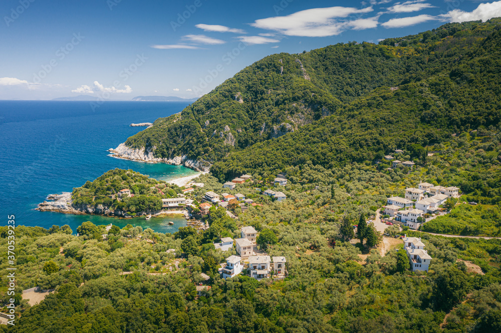 Damouchari, part of Moures, natural port on the slopes of Northeast Pelion, Greece