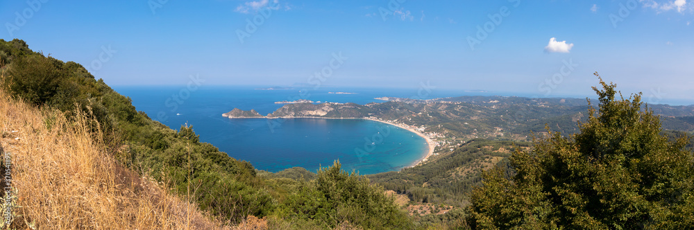 Bay of Agios Georgios in northwestern Corfu, Greece