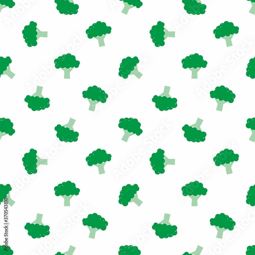 illustration vector graphic of broccoli seamless pattern for industrial food, wallpaper, background etc