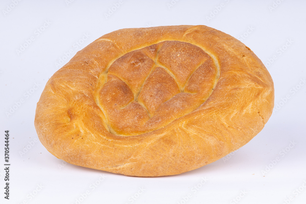 fresh round tortilla on a white background fresh round tortilla on a white background