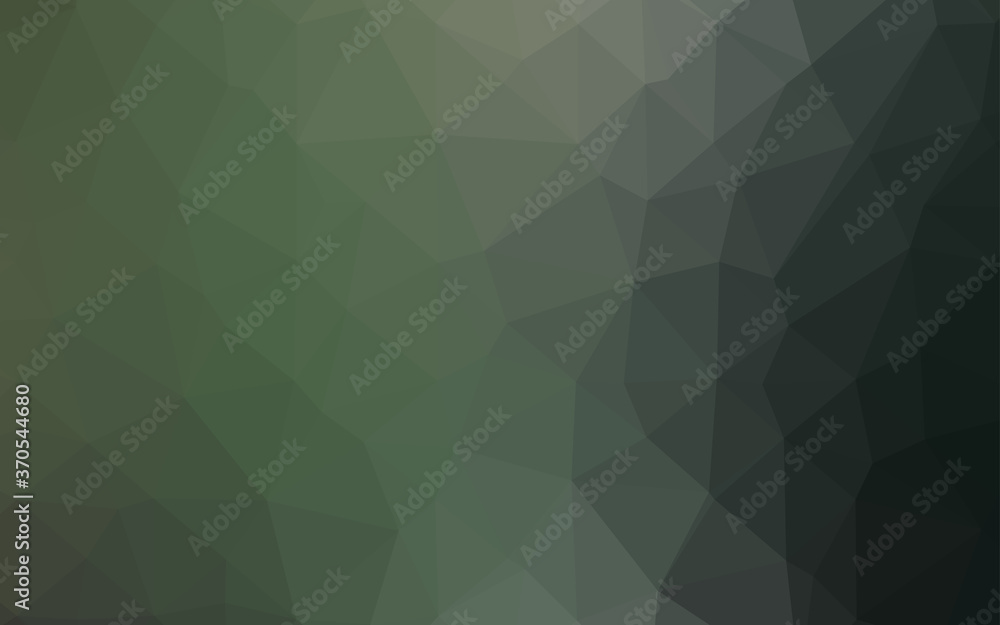 Dark Green vector abstract mosaic pattern. Dark Green vector abstract mosaic pattern.