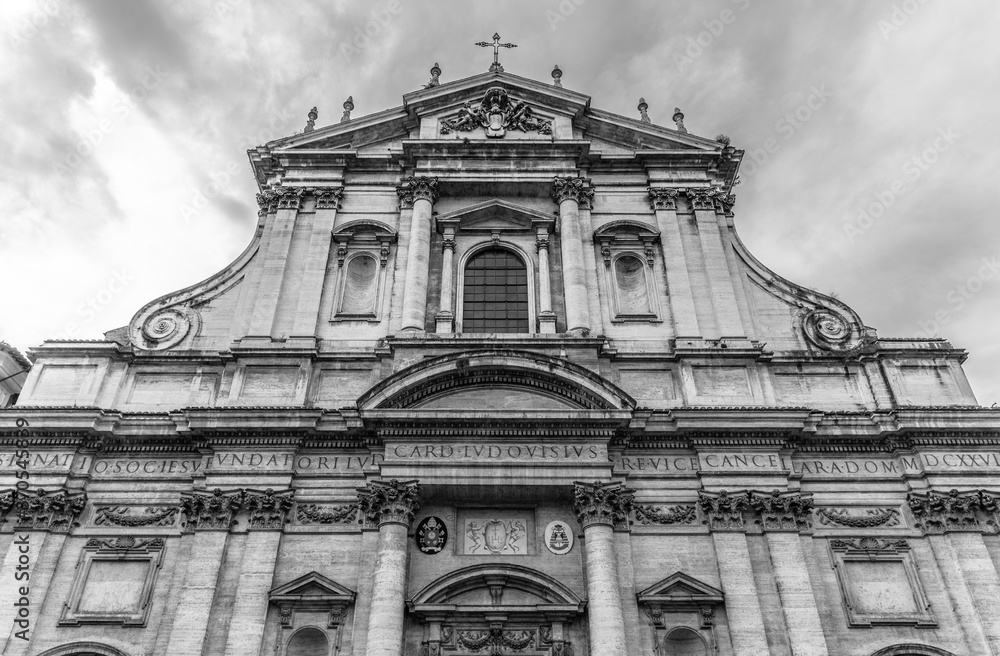 Church of St. Ignatius of Loyola at Campus Martius, Italian: Chiesa di Sant'Ignazio di Loyola, Piazza Sant'Ignazio, Rome, Italy