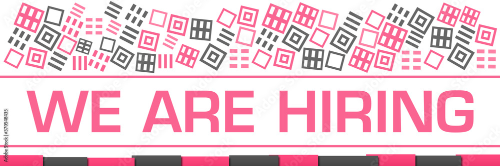 We Are Hiring Pink Grey Texture Blocks Bottom We Are Hiring Pink Grey Texture Blocks Bottom