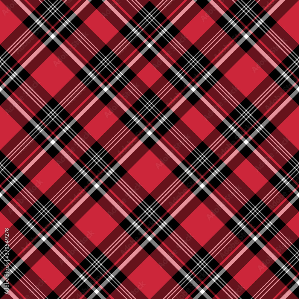 Seamless pattern in simple red, black and white colors for plaid, fabric, textile, clothes, tablecloth and other things. Vector image. 2 Seamless pattern in simple red, black and white colors for plaid, fabric, textile, clothes, tablecloth and other things. Vector image. 2
