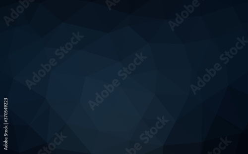 Dark BLUE vector blurry triangle texture.