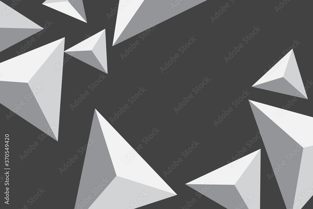 Geometric Triangle Pattern Abstract Background. 3D. Vector Geometric Triangle Pattern Abstract Background. 3D. Vector