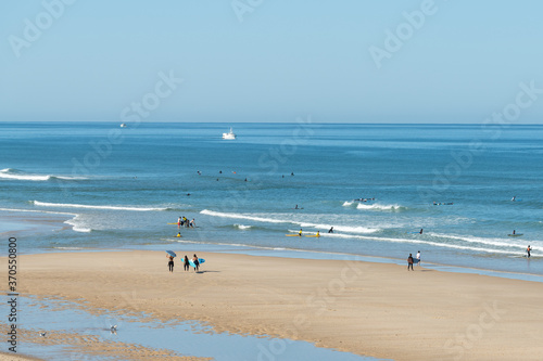 Carcans plage (Gironde, France), entre Lacanau et Hourtin sur la côte Atlantique