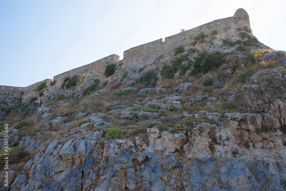 Fototapeta premium Fortezza of Rethymno (translates as Rethymno Fort), Rethymno, Crete, Greece