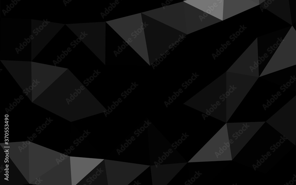 Dark Silver, Gray vector low poly cover. Dark Silver, Gray vector low poly cover.