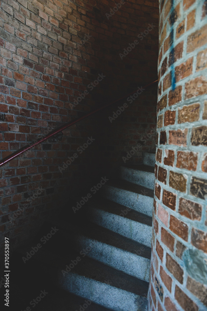 Obraz premium old historic stairs in lighthouse