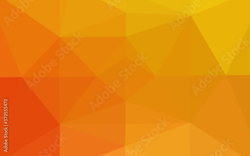Light Yellow  Orange vector abstract mosaic background.