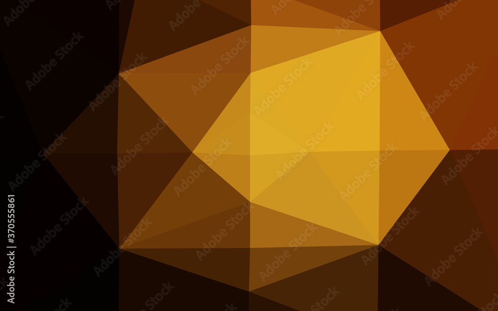 Dark Orange vector triangle mosaic cover. Dark Orange vector triangle mosaic cover.