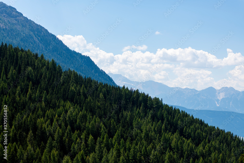 view of the mountains