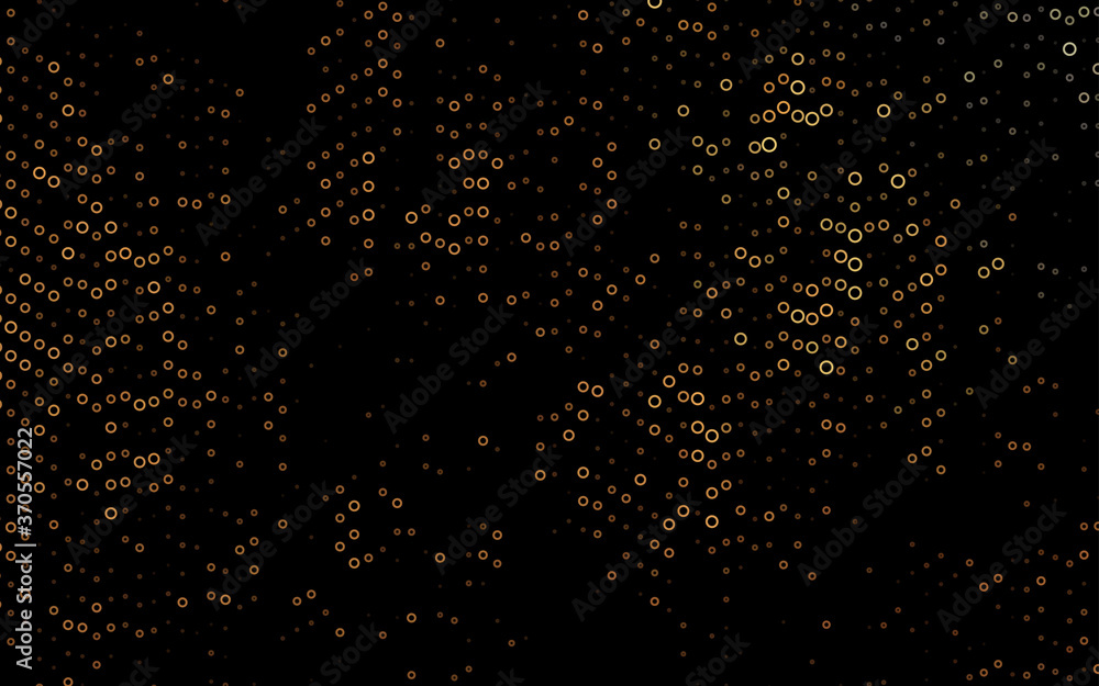 Dark Black vector cover with spots. Dark Black vector cover with spots.