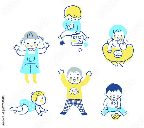 数人の赤ちゃん　セット