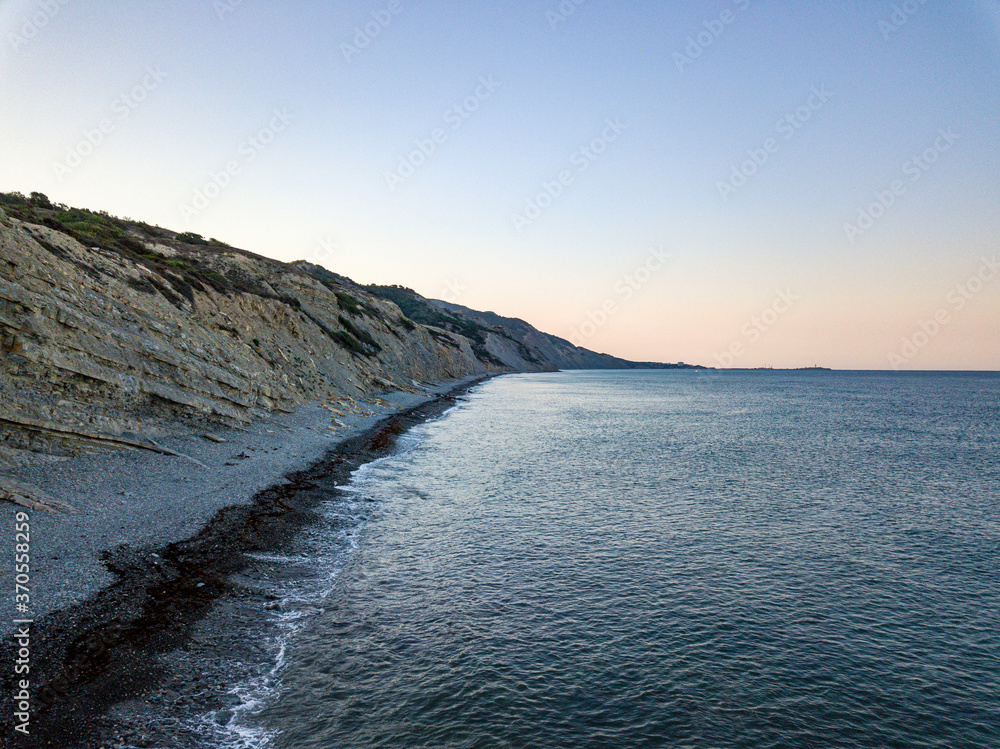 sunset over the sea