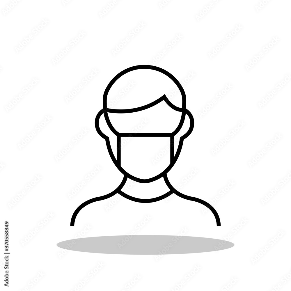 Man with respiratory mask icon in trendy flat style. Respiratory mask symbol for your web site design, logo, app, UI Vector EPS 10. Man with respiratory mask icon in trendy flat style. Respiratory mask symbol for your web site design, logo, app, UI Vector EPS 10.