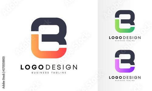 Minimalist flat initial JB, JE & BL letter logo design vector template for your company business 