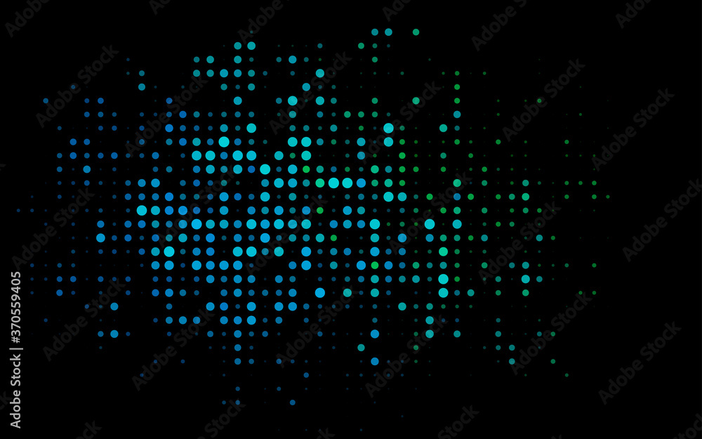 Dark Blue, Green vector template with circles. Dark Blue, Green vector template with circles.