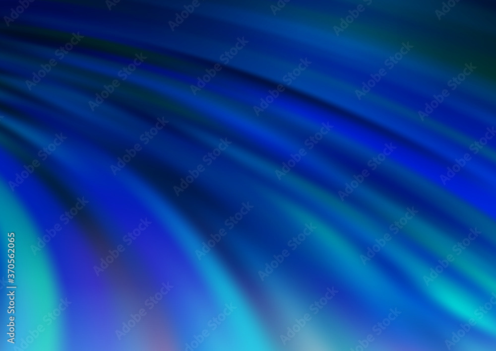 Light BLUE vector template with bent ribbons. Light BLUE vector template with bent ribbons.
