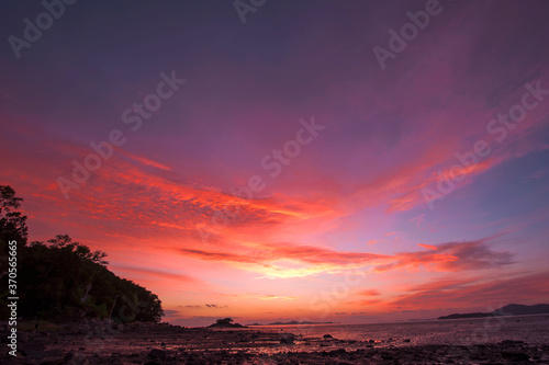 Wonderful seascape sunset sky and clouds. © Chongbum Thomas Park