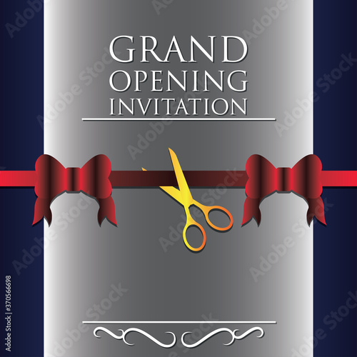 grand opening discount poster. vector illustration