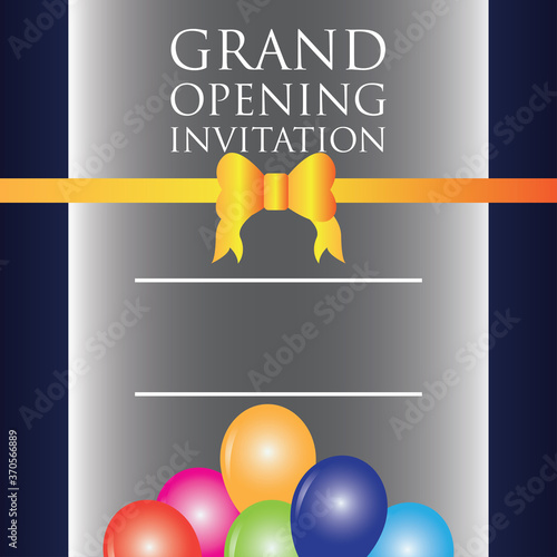 grand opening discount poster. vector illustration