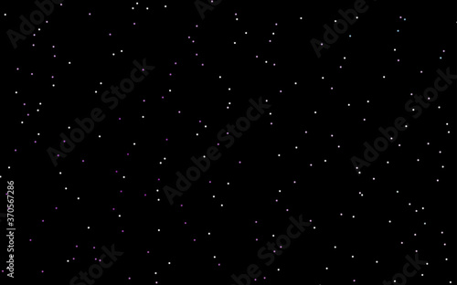 Dark Purple vector background with colored stars.