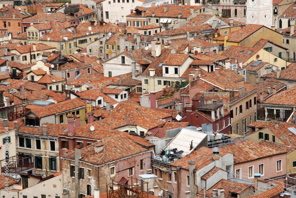 Venice (Italy). Roofs and houses of the city of Venice