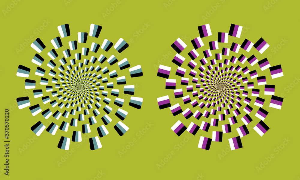 Fototapeta premium streszczenie spirala złudzenie optyczne z efektem półtonów