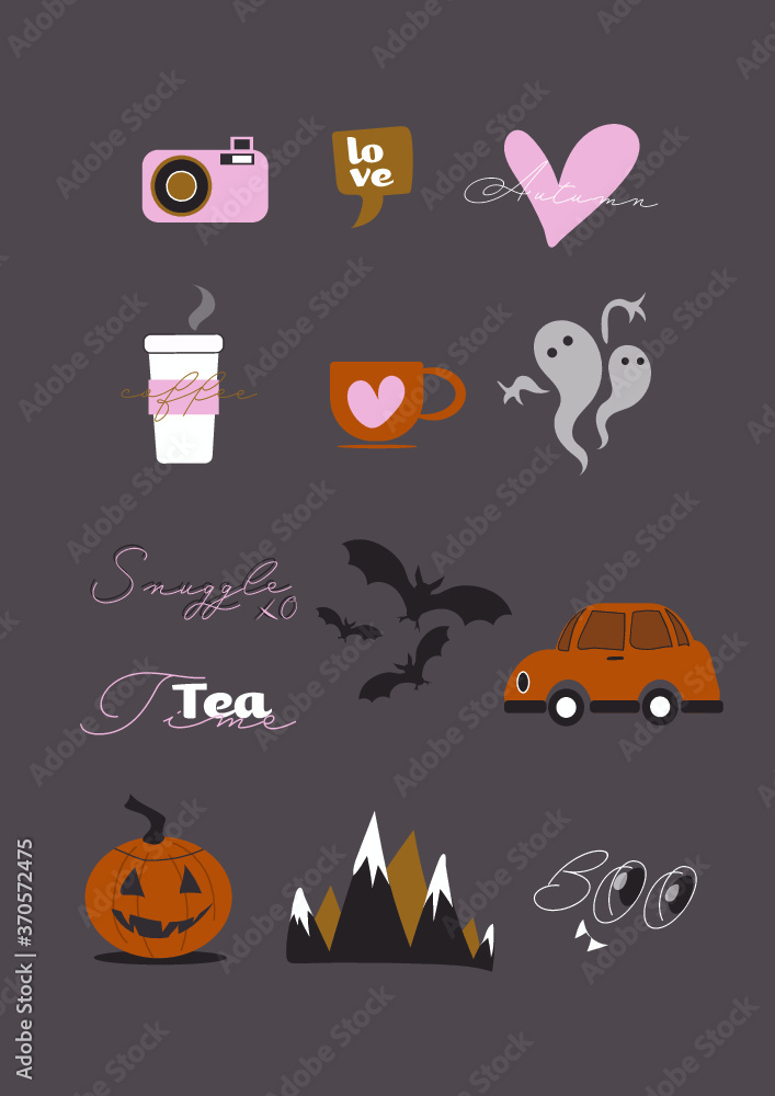 Autumn icons collection Autumn icons collection