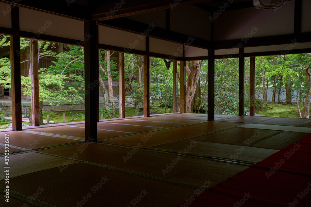 京都の夏の寺院（詩仙堂）